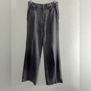 Sundance Catalog Celine Wide Leg Trouser Pants Size 6‎ Gray Tencel NWOT